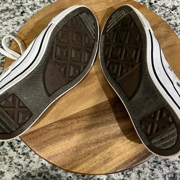 Converse All Star Tennis Shoes Sneakers Size 7 White Black - Picture 4 of 7